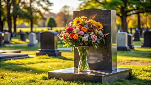 Caption for an image of a QR code on a headstone
"A QR code engraved on a headstone allows visitors to access a personalized digital memorial page, keeping memories alive for generations."